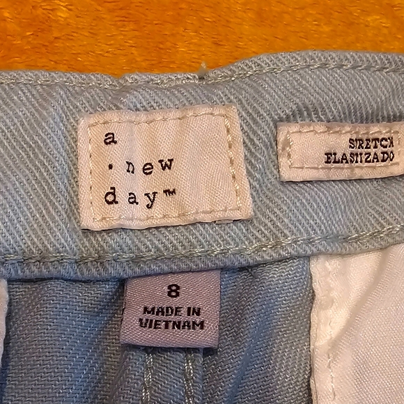 A new day Stretch Elastizado Olive Ankle Pants Size 8 - Picture 5 of 6